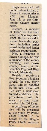 Rick Moore - 1986 - Eagle Scout