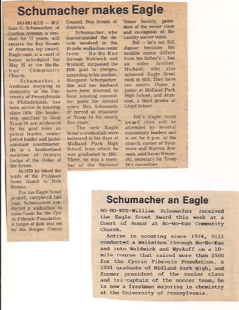 William Schumacker - 1981 - Eagle Scout