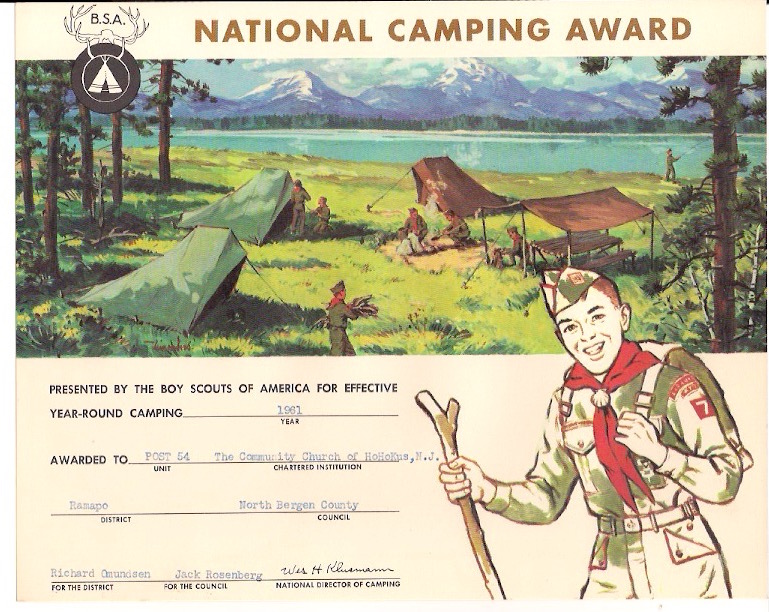 Camping Award 1961