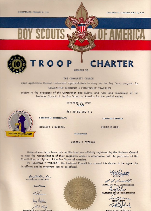 Troop Charter 10 Years