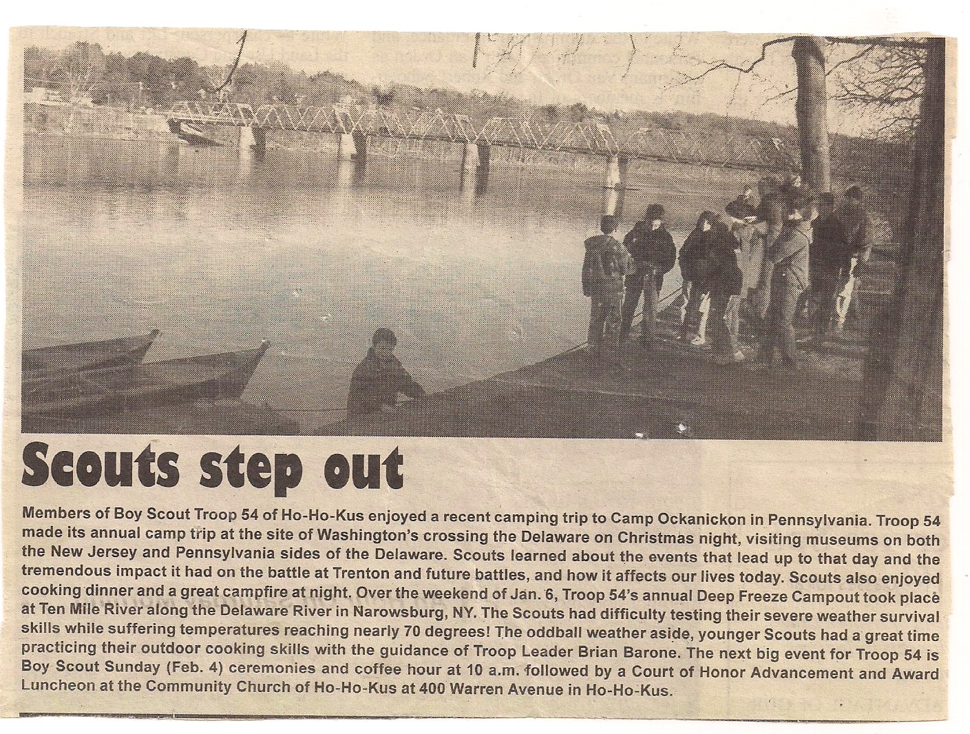 Annual December Washington's Crossing Campout