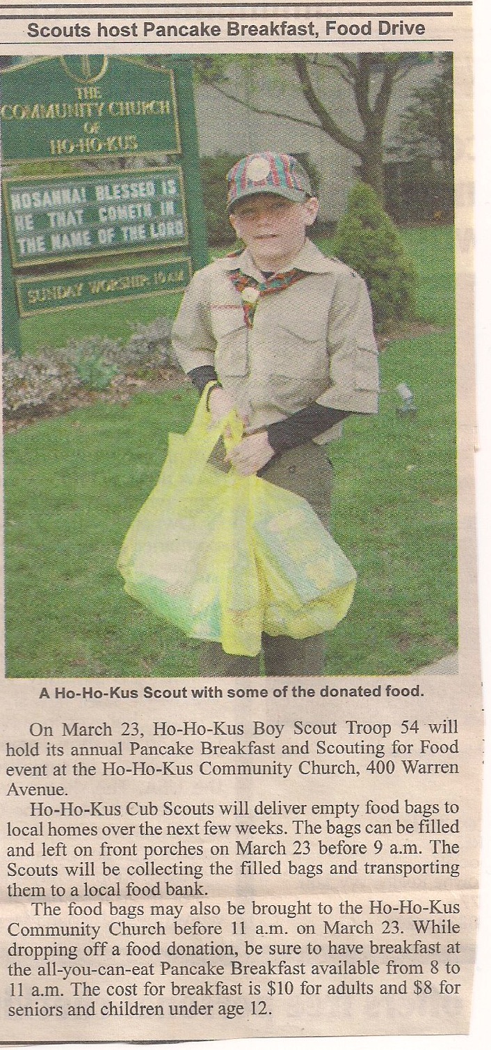 Pancake Breakfast & Scouting for Food